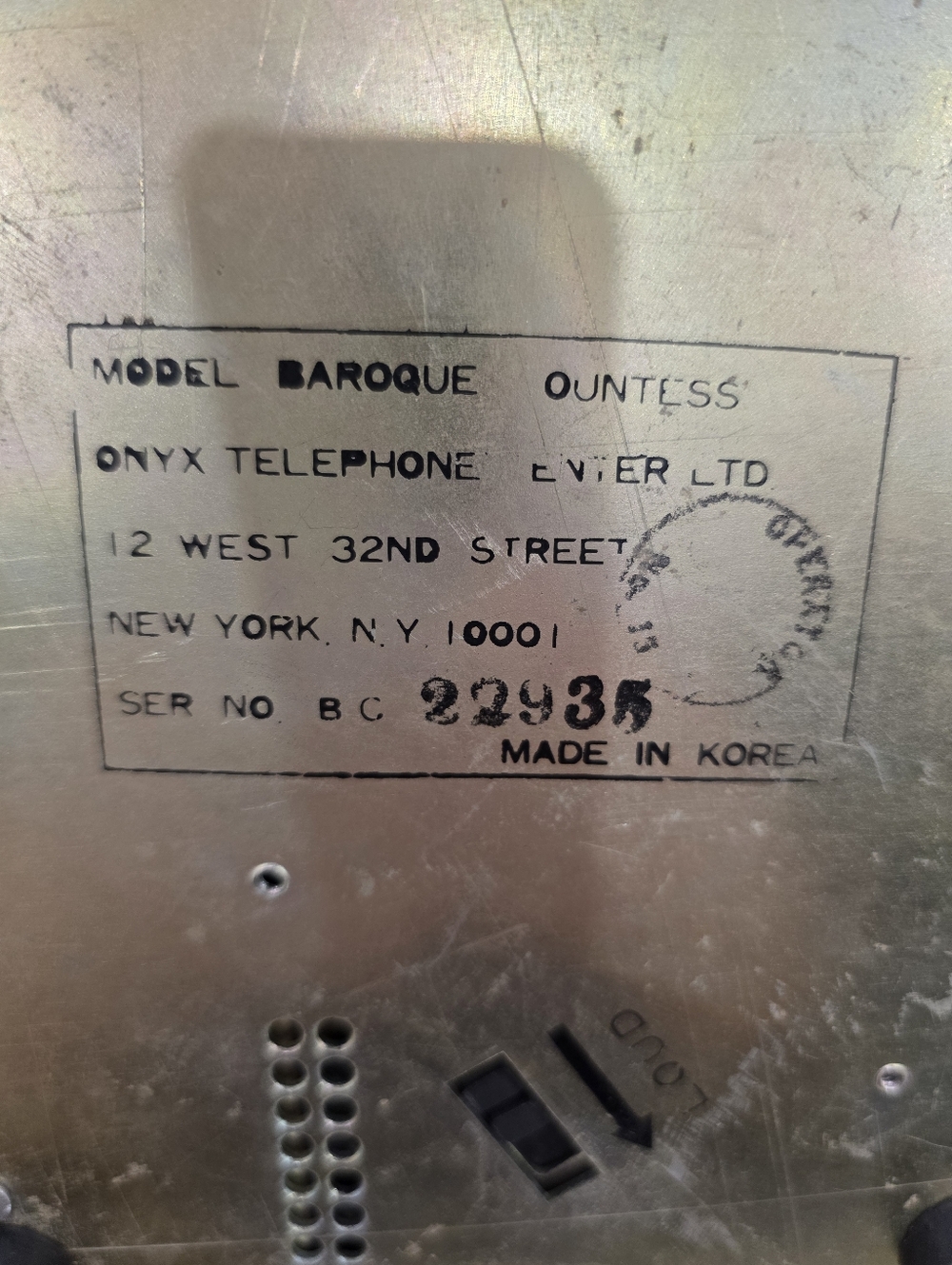 Vintage Ornate Rotary Phone - Picture 12 of 12
